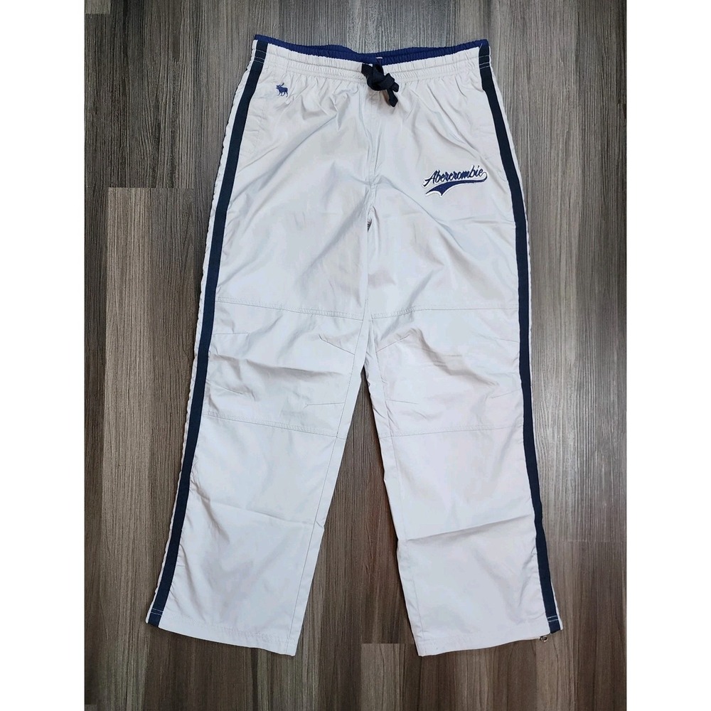 Abercrombie & Fitch Men's Medium Pants Track Windbreaker Nylon Y2K 2000s